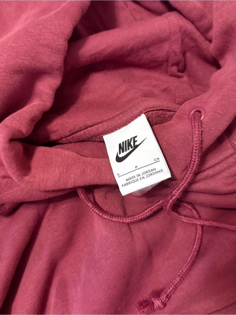 Nike Dusty Rose Pullover Hoodie with Drawstring